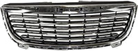 Front Grille Assembly Plastic Chrome Shell With Textured Insert Direct Replacement Compatible With 2011-2016 Chrysler Town & Country CH1200350 68100692AB