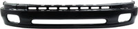 Front Bumper Primed Steel + Upper Cover Textured Direct Replacement Compatible With 2000-2006 Toyota Tundra TO1002171 TO1000198 521190C010 521010C010