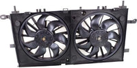 Front Radiator Dual Cooling Fan Assembly Plastic Direct Replacement Compatible with 2006-2009 Chevrolet Uplander GM3115228 15907032-PFM