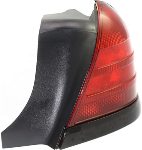 Set Of 2 Tail Light Lens And Housing With Black Molding Right Passenger & Left Driver Side Direct Replacement Compatible With 2000-2011 Ford Crown Victoria FO2801160 FO2800160