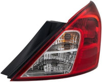 Set Of 2 Tail Light Outer Assembly Plastic Left Driver & Right Passenger Side Direct Replacement Compatible With 2012-2019 Nissan Versa NI2801194 NI2800194 265503AN0A 265553AN0A