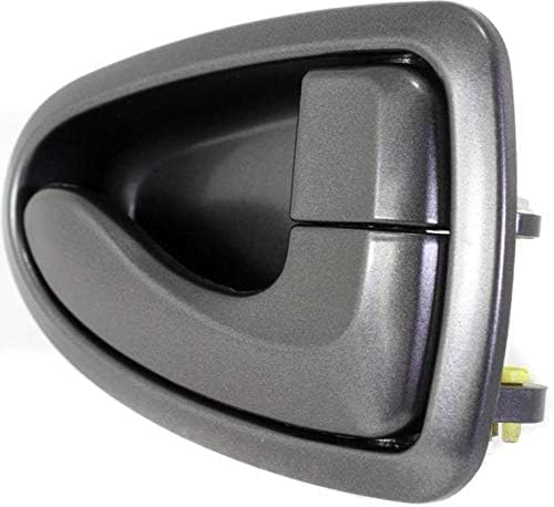 Front Or Rear Interior Door Handle Gray Plastic Right Passenger Side Direct Replacement Compatible with 2000-2006 Hyundai Accent HY1353112 8262025000YN