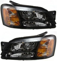 Set Of 2 Front Headlight Assembly Right Passenger & Left Driver Side Direct Replacement Compatible With 2000-2004 Subaru Legacy/Outback / 2003-2006 Baja SU2502105 SU2503105