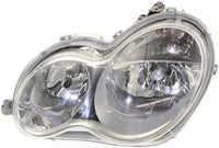 Front Headlight Assembly Left Driver and Right Passenger Side Direct Replacement Compatible With 2005-2007 Mercedes Benz C-Class MB2502148 MB2502209 MB2503148 MB2503209 2038201559