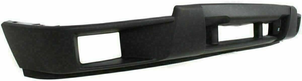 AUTOS PARTS PLUS Front Bumper Impact Bar Chrome Steel + Lower Valance With Fog Light Holes + Extension Textured Direct Replacement Compatible With 2004-2012 Chevrolet Colorado/GMC Canyon GM1092183