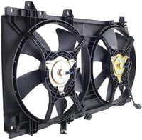 Front Radiator Shroud Dual Fan Assembly Plastic Direct Replacement Compatible with 2003-2008 Subaru Forester SU3115111 45131FE000-PFM