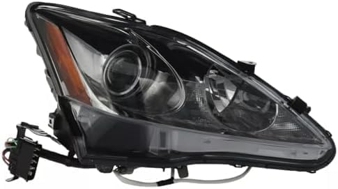 Front Head Light Lens And Housing Halogen Right Passenger Side Direct Replacement Compatible With 2006-2008 Lexus IS250 / IS350 LX2503132 8113053270