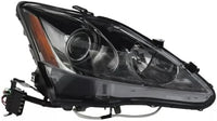 Front Head Light Lens And Housing Halogen Right Passenger Side Direct Replacement Compatible With 2006-2008 Lexus IS250 / IS350 LX2503132 8113053270