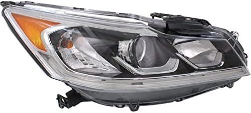 Set Of 2 Front Head Light Assembly Left Driver & Right Passenger Side Direct Replacement Compatible With 2016-2017 Honda Accord HO2503169 HO2502169 33100T2AA81 33150T2AA81