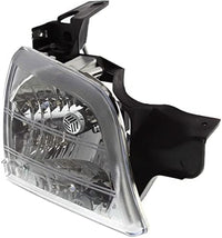Front Headlight Assembly + Corner Lamp Lens And Housing Right Passenger & Left Driver Side Direct Replacement Compatible With 1997-2005 Chevrolet Venture GM2502175 GM2503175