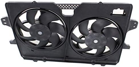 Front Radiator Dual Cooling Fan Shroud Assembly Plastic Direct Replacement Compatible with 2008-2012 Ford Escape/Mazda Tribute FO3115182 8L8Z8C607B