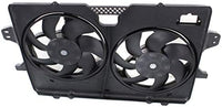 Front Radiator Dual Cooling Fan Shroud Assembly Plastic Direct Replacement Compatible with 2008-2012 Ford Escape/Mazda Tribute FO3115182 8L8Z8C607B