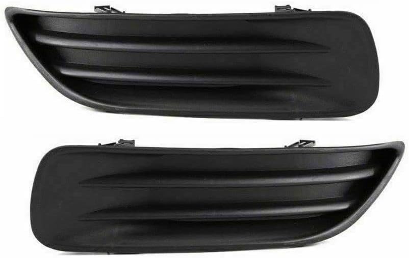 Set Of 2 Front Fog Light Cover Primed Left Driver & Right Passenger Side Direct Replacement Compatible With 2003-2004 Toyota Corolla TO1039103 TO1038103 5212802060 5212702070