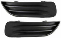 Set Of 2 Front Fog Light Cover Primed Left Driver & Right Passenger Side Direct Replacement Compatible With 2003-2004 Toyota Corolla TO1039103 TO1038103 5212802060 5212702070