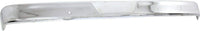 Front Bumper Chrome Steel Direct Replacement Compatible With 1967-1977 Ford F-Series FO1002102 C4TZ17757D