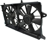 Front Dual Fan Assembly Plastic Direct Replacement Compatible with 2014-2018 Chevrolet Silverado 1500/2015-2020 Suburban GM3115291 23123635-PFM 23123633 23123634