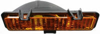 Front Bumper Chrome Steel + Signal Lights + Corner Lamps Lens And Housing Right & Left Side Direct Replacement Compatible With GMC S15 / Chevrolet S10 1982-1990 GM2520109 GM2521109