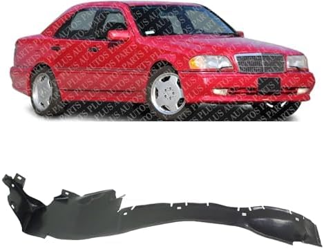 Front Fender Liner Right Passenger Side Direct Replacement Compatible With 1994-2000 Mercedes Benz C-Class MB1249102 2026900230