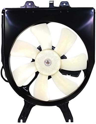 Front A/C Condenser Cooling Fan Assembly Plastic Direct Replacement Compatible with 2005-2010 Honda Odyssey HO3117101 38615RGLA01-PFM