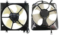 Front Radiator & A/C Condenser Single Fan Assembly Direct Replacement Compatible With 1997-2001 Honda CR-V HO3115106 HO3113110 19015P3F004-PFM 38615P3F000