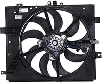 Front Radiator Cooling Fan Assembly Plastic Direct Replacement Compatible with 2012-2019 Nissan Versa / 2014-2019 Note NI3115143 214819KK0A