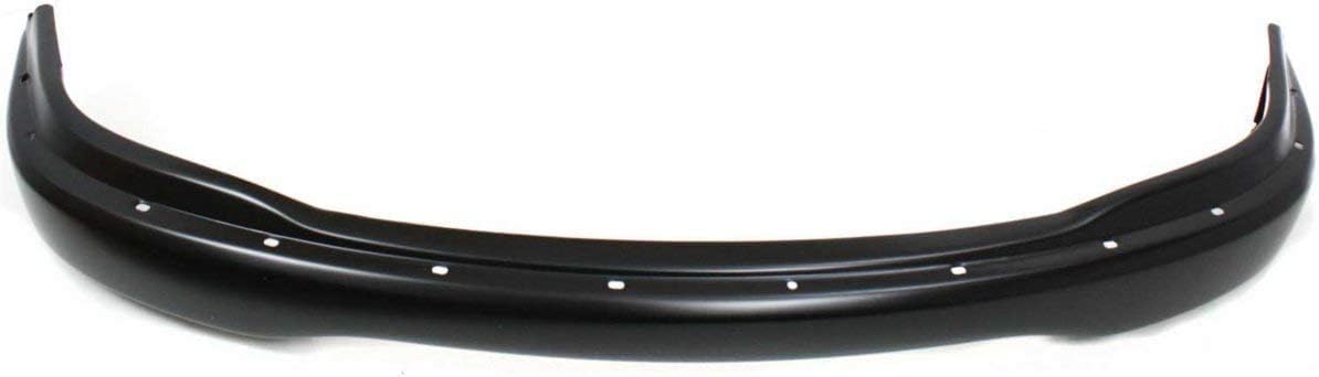 Front Bumper Primed Steel With Pad Holes Direct Replacement Compatible With 1999-2002 Ford Expedition / 1999-2004 F-150 FO1002357 YL3Z17757CAA