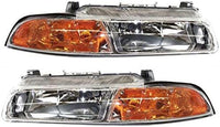 Set of 2 Front Headlight Assembly Right Passenger & Left Driver Side Direct Replacement Compatible With 1995-2000 Dodge Stratus/Chrysler Cirrus CH2502112 CH2503112 4630873AB