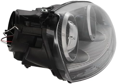 Front Head Light Right Passenger Side Direct Replacement Compatible With 2005-2010 Volkswagen Jetta / 2006-2009 Rabbit VW2503133 1K6941040B