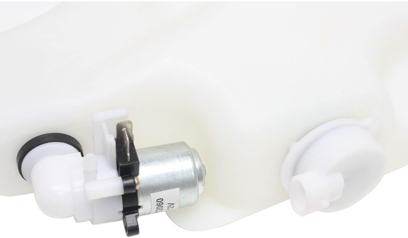 Windshield Washer Reservoir Tank With Pump Cap & Sensor Hole Direct Replacement Compatible With 1994-2001 Dodge Ram 1500 / 1994-2002 2500 3500 CH1288203 5066540AA-PFM
