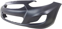 Front Bumper Cover Primed Direct Replacement Compatible With 2014-2017 Hyundai Accent HY1000201 865111R010