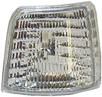AUTOS PARTS PLUS Front Grille Shell With Gray Insert+ Bezel Chrome + Header Panel + Headlight + Signal & Corner Lamp Left And Right Side Direct Replacement Compatible With 1992-1997 Ford F-Series