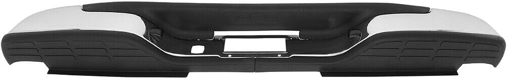 Rear Bumper Chrome Steel Fleetside Bed With Pad Provision & Mounting Bracket Direct Replacement Compatible With 2001-2006 Chevrolet Silverado/GMC Sierra 2500HD 3500 GM1103129