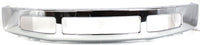 Front Bumper Chrome Steel + Lower Valance Spoiler Textured Direct Replacement Compatible With 2008-2010 Ford F-250 F-350 Super Duty FO1002406 FO1093116 8C3Z17626B 8C3Z17757B