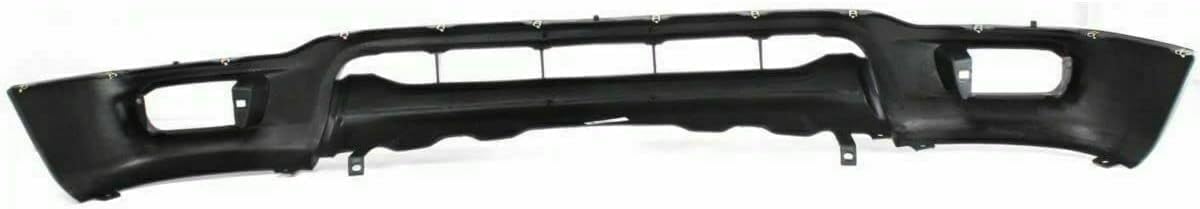 Front Bumper Chrome + Upper Cover + Lower Valance + Retainer + Brackets Left Driver And Right Side Direct Replacement Compatible With 2001-2004 Toyota Tacoma TO1002174 TO1087112
