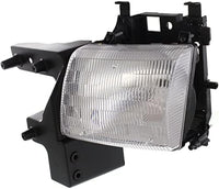 Set Of 2 Front Headlight Assembly Right Passenger & Left Driver Side Direct Replacement Compatible With 1998-2003 Dodge Ram Full Size Van CH2502118 CH2503118 55076525AC 55076524AC