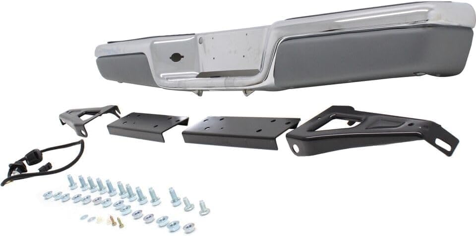 Step Bumper Assembly Chrome Steel Direct Replacement Compatible With 1997-2004 Dodge Dakota CH1103103