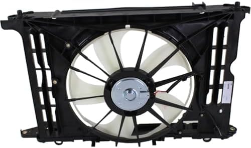 Front Radiator Cooling Fan Assembly Plastic Direct Replacement Compatible with 2009-2013 Toyota Corolla TO3115156 167110T040-PFM