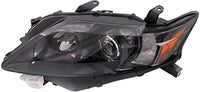 Set Of 2 Front Head Light Assembly With Black Interior Plastic Left Driver & Right Passenger Side Direct Replacement Compatible With 2010-2012 Lexus RX350 LX2503155 LX2502155