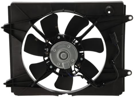 Front AC Condenser Cooling Fan Assembly Plastic Direct Replacement Compatible with 2012-2014 Honda CR-V HO3113132 38615R5AA01-PFM 38616R5AA01