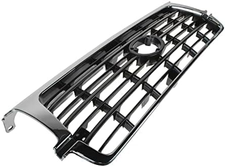 Front Grille Assembly Chrome Shell With Painted Dark Argent Insert Direct Replacement Compatible With 1995-1997 Toyota Land Cruiser TO1200207 5310160130