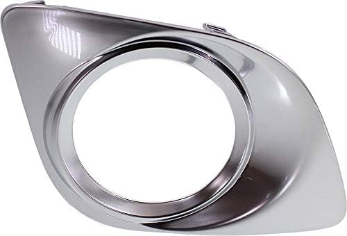 Front Fog Light Molding Chrome Right Passenger Side Direct Replacement Compatible With 2009-2012 Toyota Venza TO1039133 521270T010