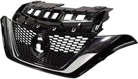 Front Grille Primed Insert Plastic With Chrome Molding Direct Replacement Compatible With 2017-2019 Nissan Versa Note NI1200290 623109ME0A