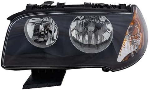 Set Of 2 Front Headlight Assembly Halogen Right Passenger & Left Driver Side Direct Replacement Compatible With 2004-2006 BMW X3 BM2502139 BM2503139 63123418424 63123418423