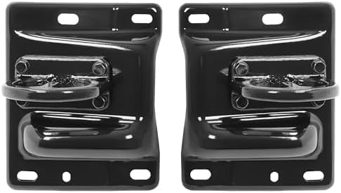 Set of 2 Front Bumper Bracket Steel with Tow Hook Holes Right Passenger & Left Driver Side Direct Replacement Compatible with 2010-2018 Dodge Ram 2500 3500 CH1067140 CH1066140