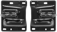 Set of 2 Front Bumper Bracket Steel with Tow Hook Holes Right Passenger & Left Driver Side Direct Replacement Compatible with 2010-2018 Dodge Ram 2500 3500 CH1067140 CH1066140