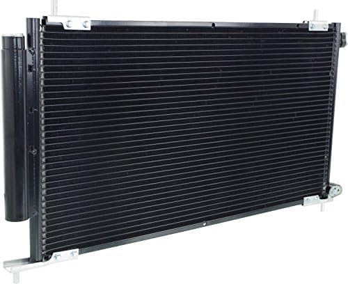 Front A/C Condenser Aluminum Core Direct Replacement Compatible With 2002-2006 Honda CR-V / 2003-2011 Element HO3030124 80110S9A013
