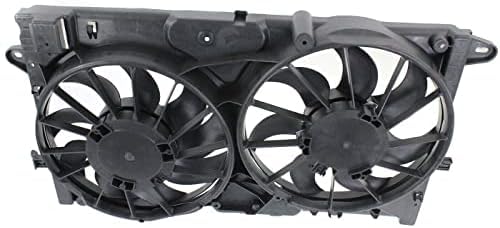 Front Radiator Dual Fan Assembly Direct Replacement Compatible with 2013-2015 Chevrolet Malibu / 2016 Limited / 2014-2019 Impala GM3115249 23131503 20979495-PFM