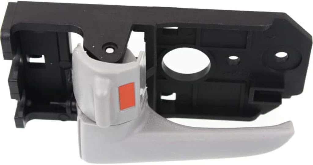 Front Inner Door Handle Light Gray Plastic Left Driver Side Direct Replacement Compatible with 2004-2009 Kia Spectra / Spectra5 KI1352118 826102F00087