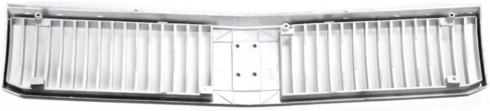 Front Grille Chrome Shell And Insert Plastic Direct Replacement Compatible With 1989-1991 Oldsmobile Cutlass Ciera GM1200106 10068949