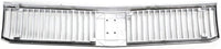 Front Grille Chrome Shell And Insert Plastic Direct Replacement Compatible With 1989-1991 Oldsmobile Cutlass Ciera GM1200106 10068949